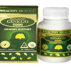 Bổ Não Wealthy Health Ginkgo 5000 60 Tablets