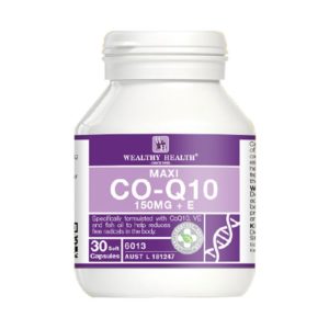 Viên Uống Bổ Tim Wealthy Health Maxi CO-Q10 150mg +Vitamin E-30 Viên