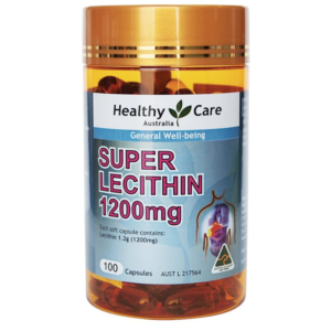 Viên Uống Mầm Đậu Nành Bổ Gan-Ổn Định Chất Béo Có Lợi-Healthy Care Super Lecithin 1200mg 100 Capsules